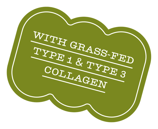 With grass-fed type 1 and type 3 collagen