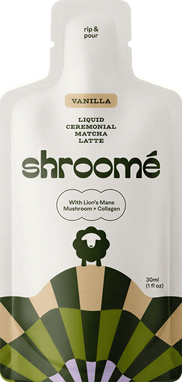 shroomé Vanilla liquid ceremonial matcha latte sachet, sold out